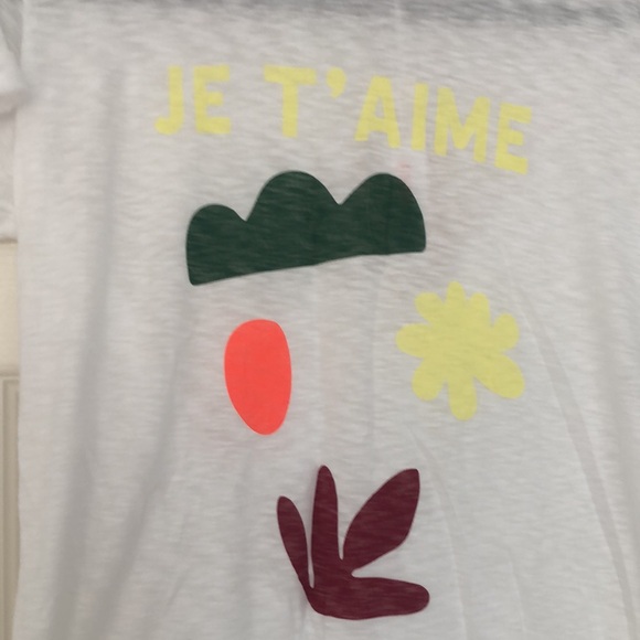 Anthro Sundry Je T'Aime Graphic Tee Size S - Picture 5 of 10